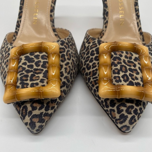 Chloe Gosselin Kasia 70mm Mules in Cheetah Suede EU38.5 - Picture 4 of 8